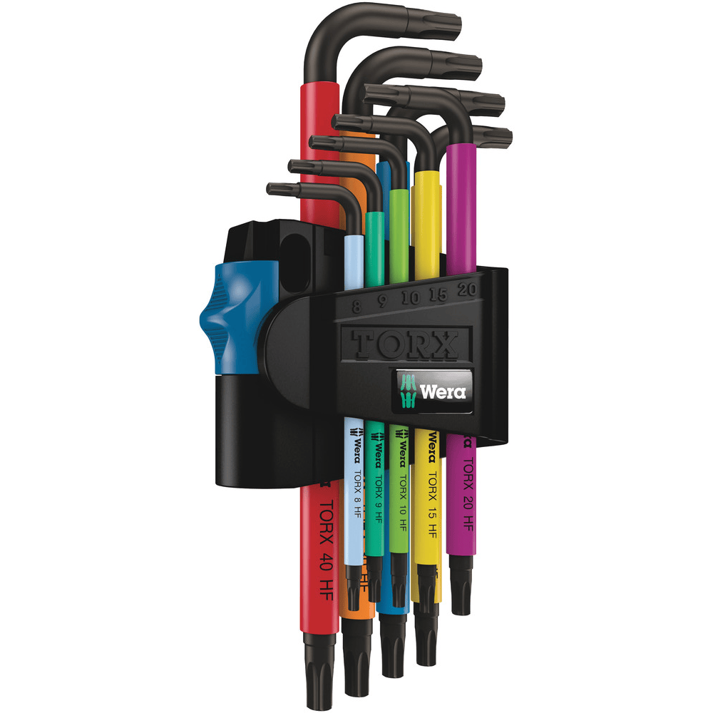 967/9 TX MULTICOLOUR HF 1 MULTICOLOUR STIFTSLEUTEL MET VASTHOUDFUNCTIE, 9-DELIG-0