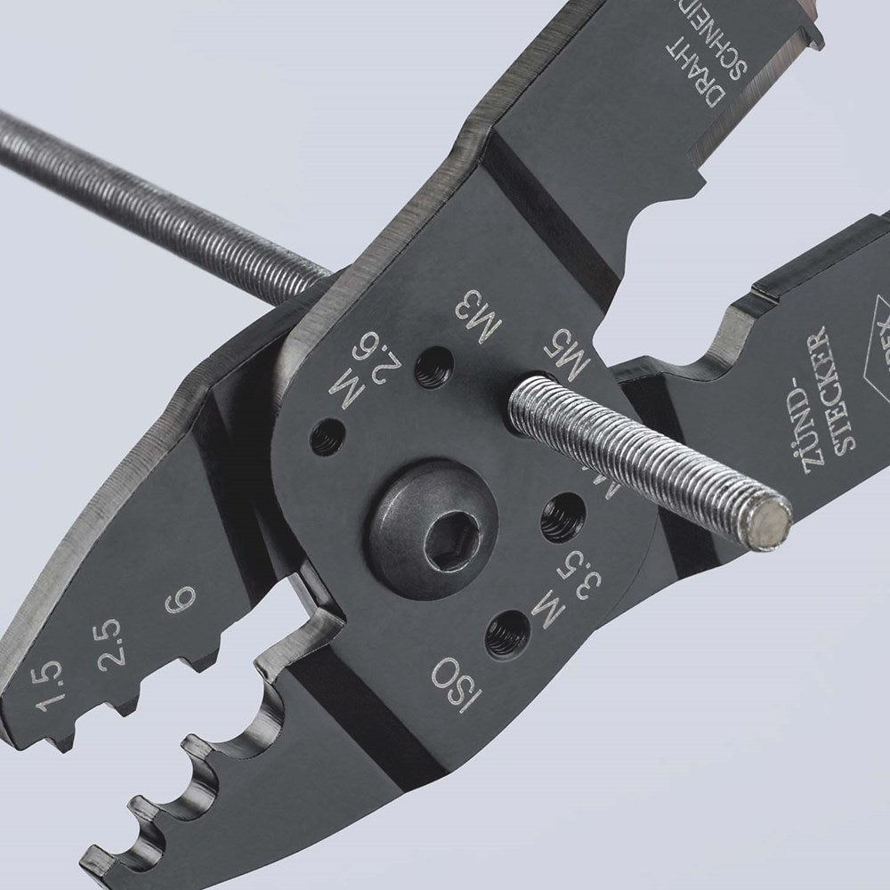 KNIPEX 97 21 215 C Krimptang met meer-componentengrepen zwart gelakt 230 mm-4