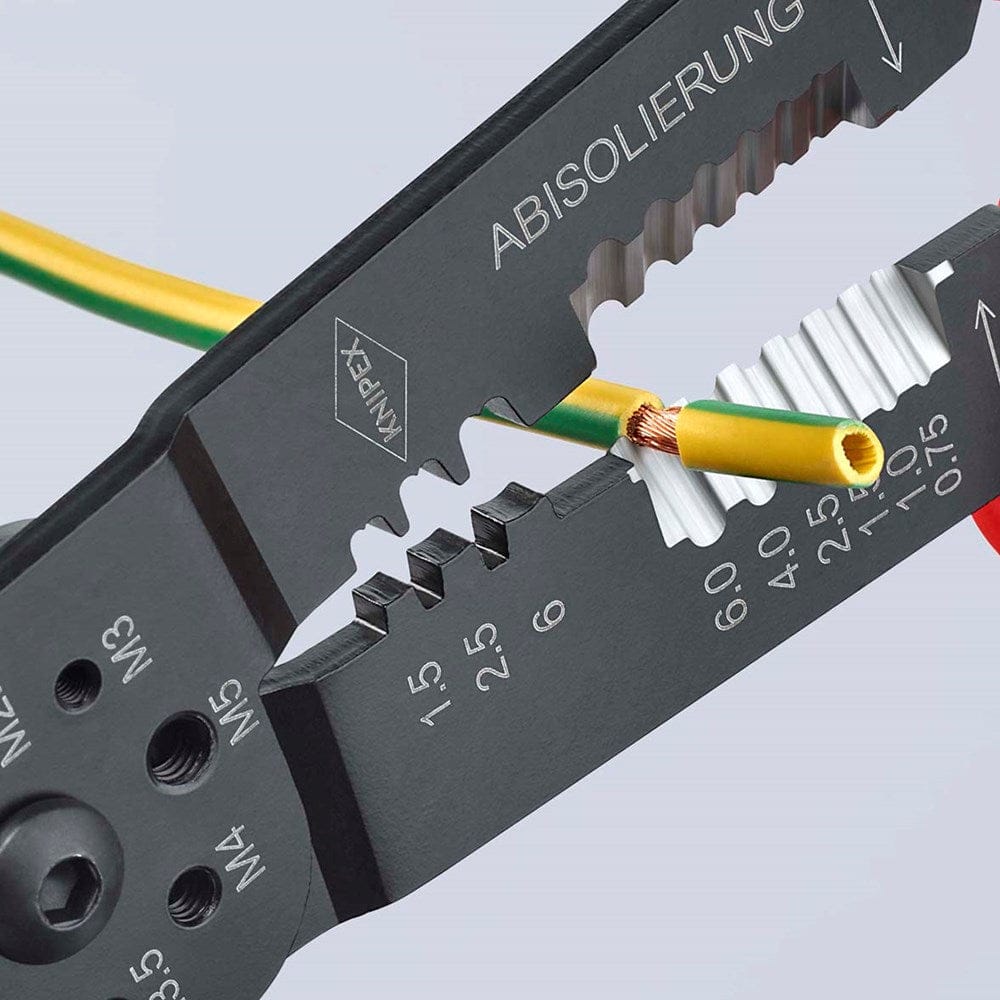 KNIPEX 97 21 215 Krimptang met meer-componentengrepen zwart gelakt 230 mm-10