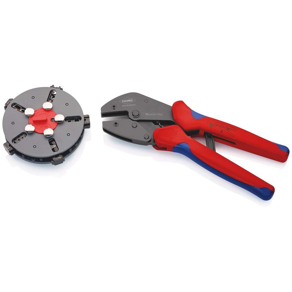 KNIPEX 97 33 02 MultiCrimp® Krimptang met vaste T-greep met meer-componentengrepen gebruineerd 250 m-1
