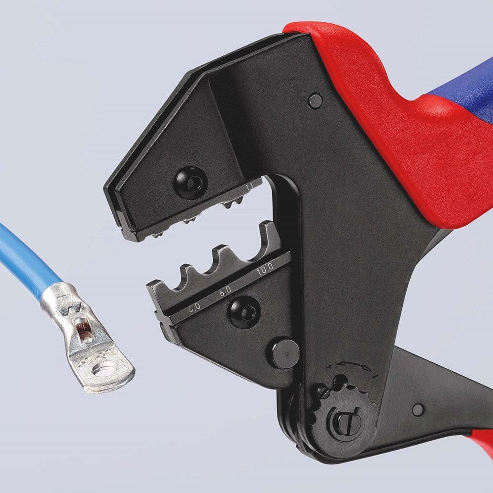 KNIPEX 97 43 200 Krimp-systeemtang voor verwisselbare krimpprofielen met meer-componentengrepen gebr-5