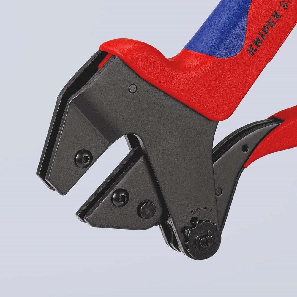 KNIPEX 97 43 200 Krimp-systeemtang voor verwisselbare krimpprofielen met meer-componentengrepen gebr-9