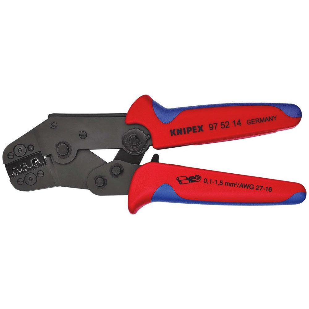 KNIPEX 97 52 14 Krimptang compacte bouwvorm met meer-componentengrepen gebruineerd 195 mm-0