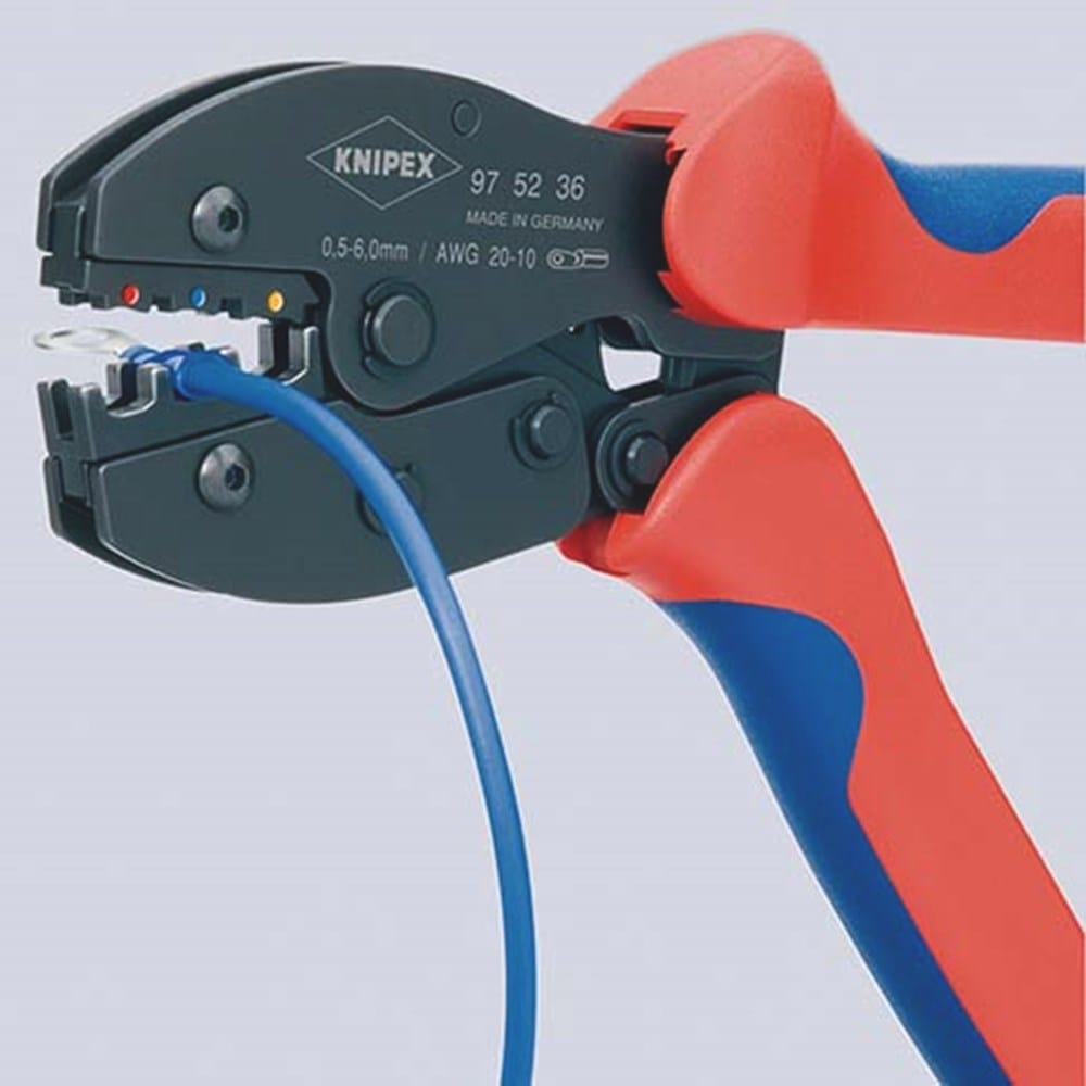 KNIPEX 97 52 36 PreciForce® Krimptang met meer-componentengrepen gebruineerd 220 mm-3