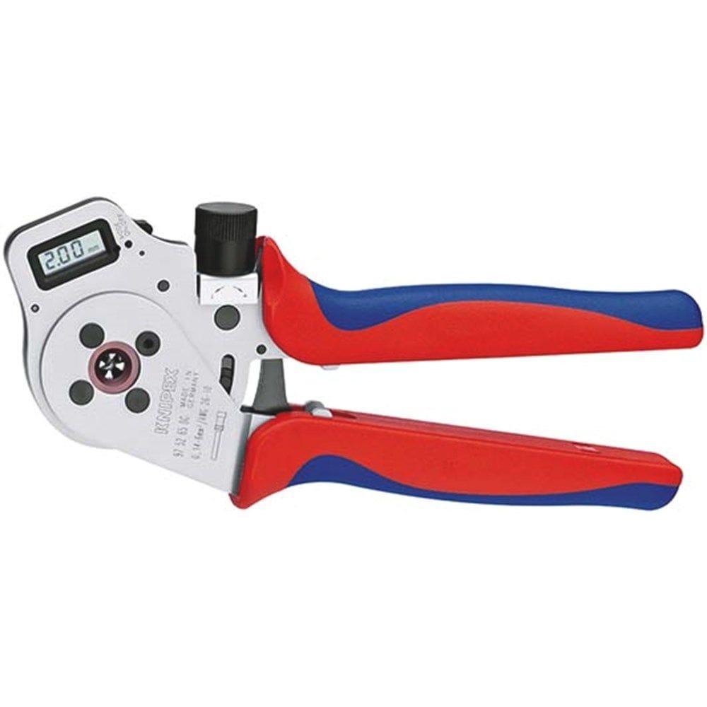 KNIPEX 97 52 65 DG A Vierdoornkrimptang voor gedraaide contacten met meer-componentengrepen verchroo-0