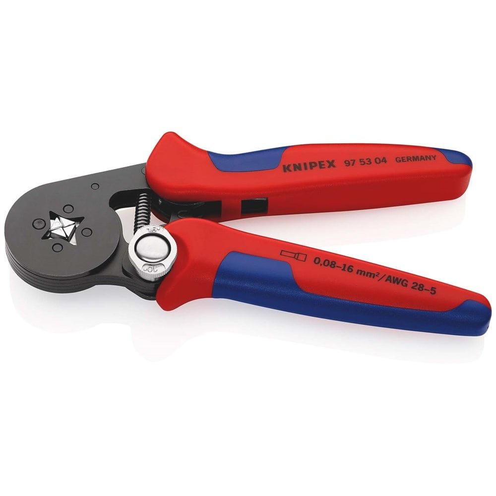 KNIPEX 97 53 04 SB Zelfinstellende krimptang voor adereindhulzen met zij-invoering met meer-componen-2