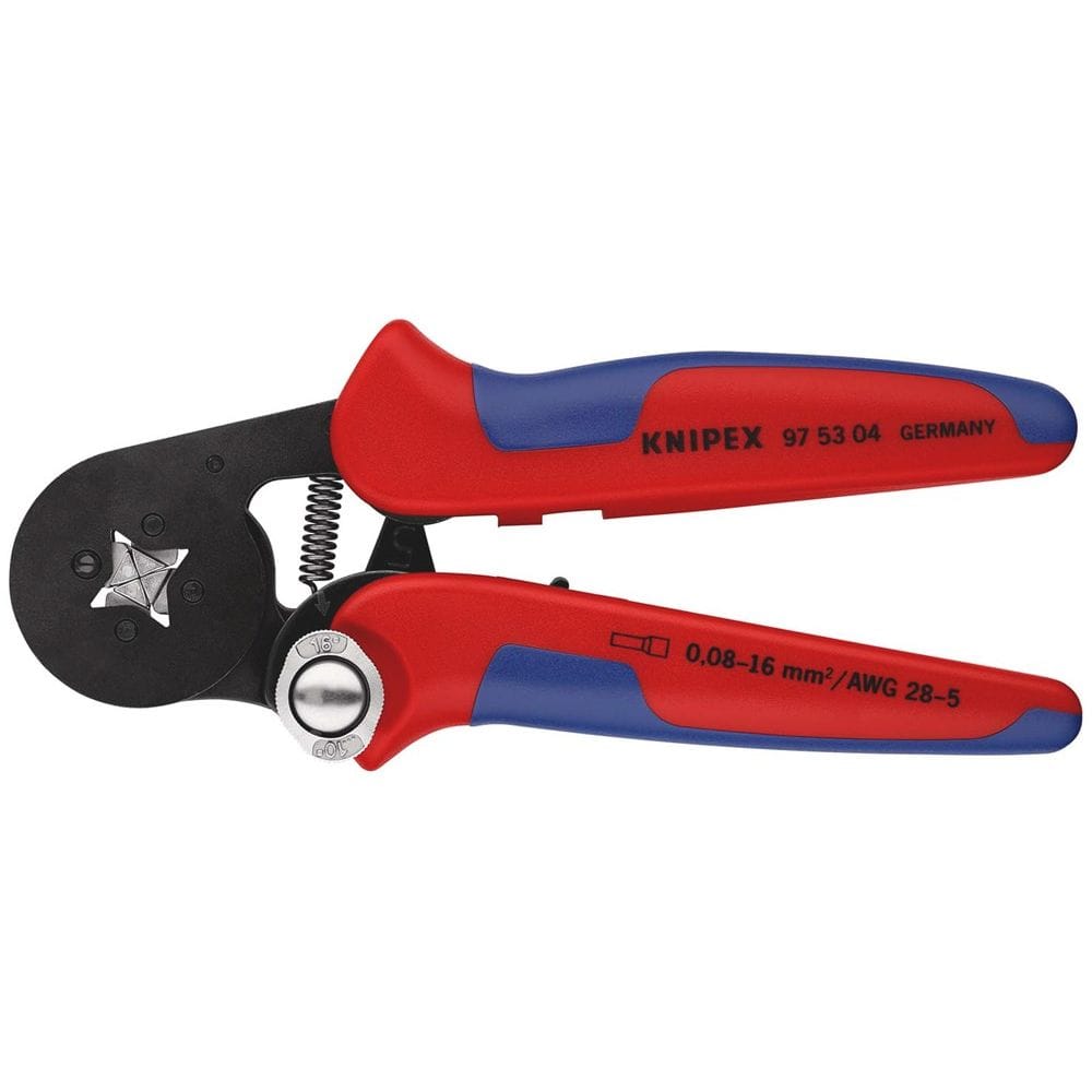KNIPEX 97 53 04 SB Zelfinstellende krimptang voor adereindhulzen met zij-invoering met meer-componen-0
