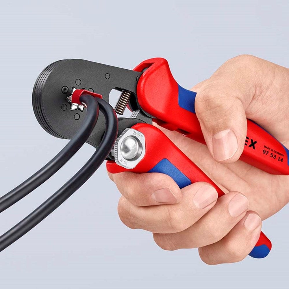 KNIPEX 97 53 14 SB Zelfinstellende krimptang voor adereindhulzen met zij-invoering met meer-componen-17