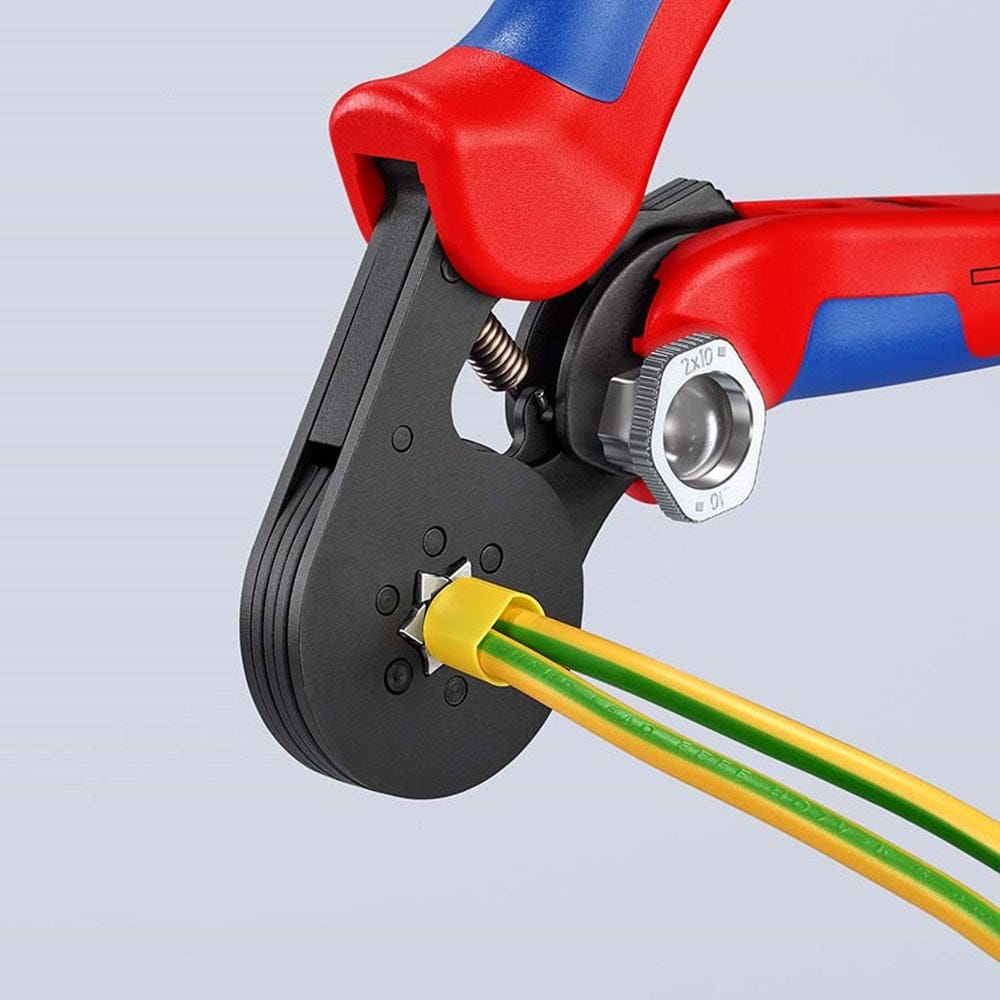 KNIPEX 97 53 14 SB Zelfinstellende krimptang voor adereindhulzen met zij-invoering met meer-componen-21