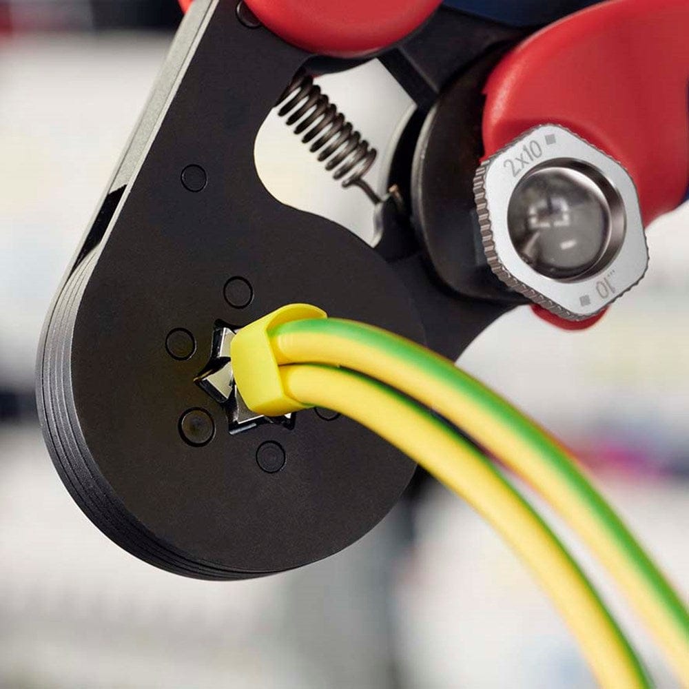 KNIPEX 97 53 14 SB Zelfinstellende krimptang voor adereindhulzen met zij-invoering met meer-componen-6