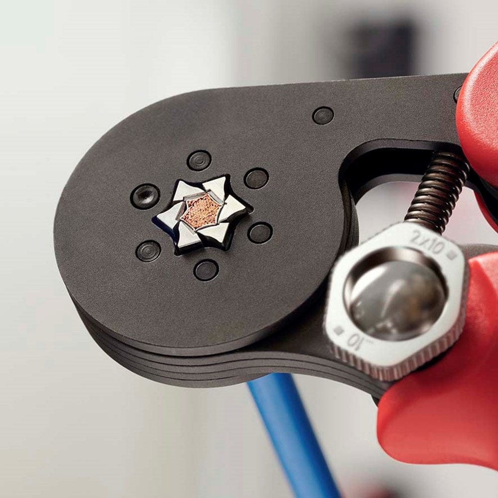 KNIPEX 97 53 14 SB Zelfinstellende krimptang voor adereindhulzen met zij-invoering met meer-componen-7