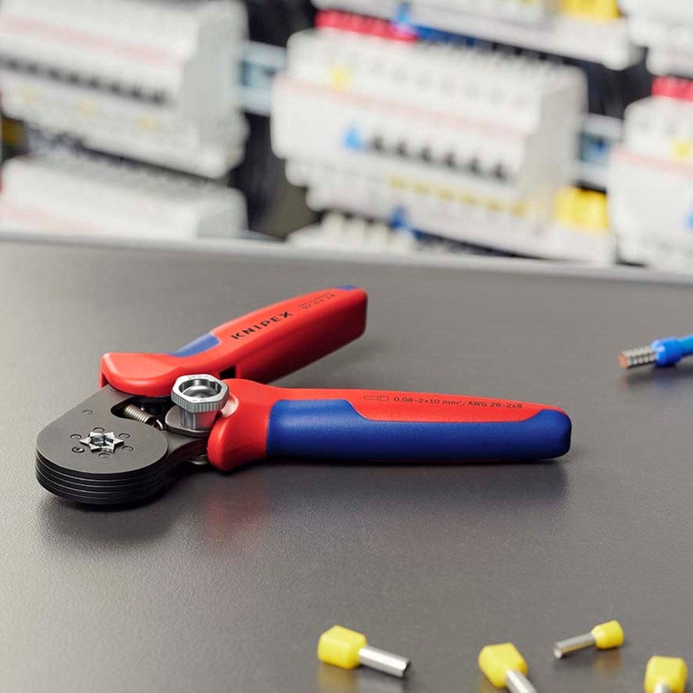 KNIPEX 97 53 14 SB Zelfinstellende krimptang voor adereindhulzen met zij-invoering met meer-componen-9
