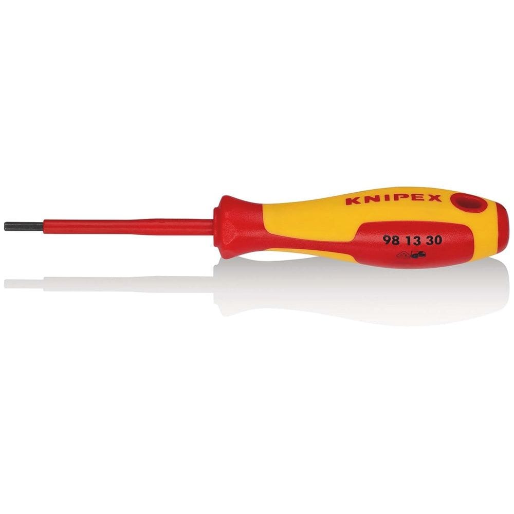 KNIPEX 98 13 30 Schroevendraaier voor binnenzeskantschroeven geïsoleerde meercomponenten-greep, VDE--0