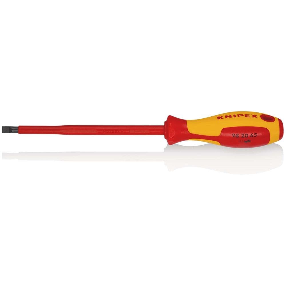 KNIPEX 98 20 65 Schroevendraaiers voor sleufschroeven geïsoleerde meercomponenten-greep, VDE-getest-1