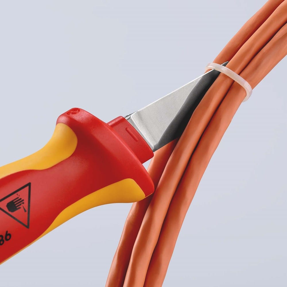 KNIPEX 98 52 Kabelmes geïsoleerde meercomponenten-greep, VDE-getest 190 mm-5