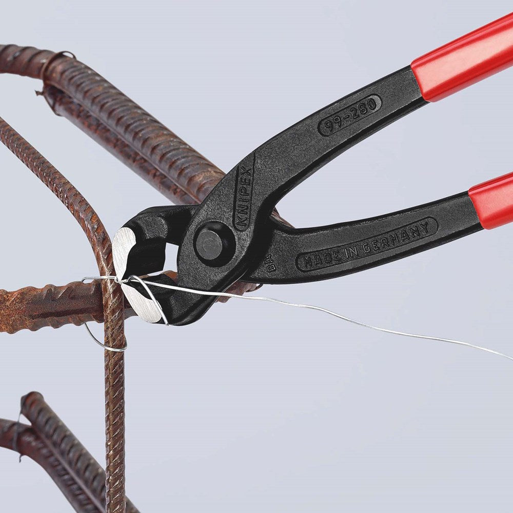 KNIPEX 99 01 280 Moniertang (rabitz- en vlechtertang) met kunststof bekleed zwart geatramenteerd 280-4