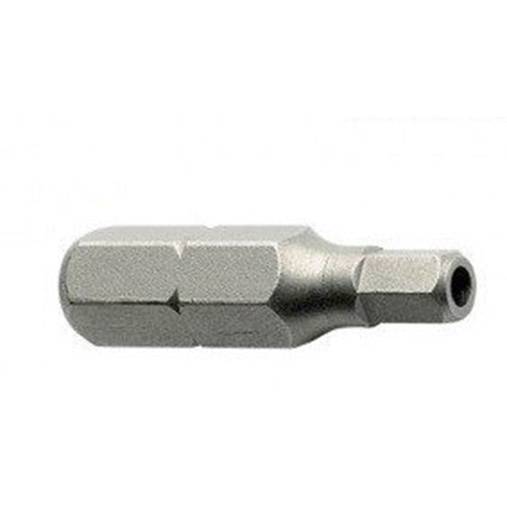 1/4" insertbit 5.0mm L=25mm Met gaatje in punt-0
