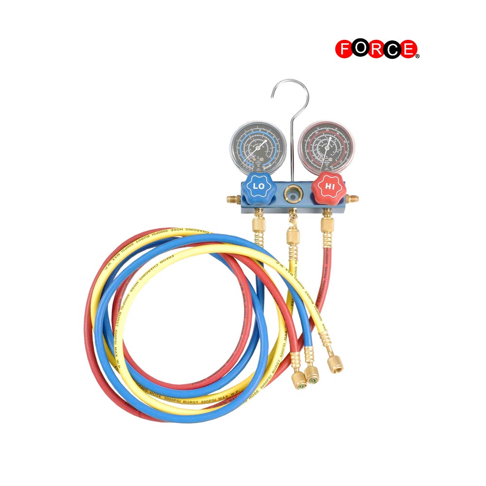Aluminum R404A,R407C,R507A A/C & Refrigeration Manifold Gauge (with 60" hose 1/4" SAE)