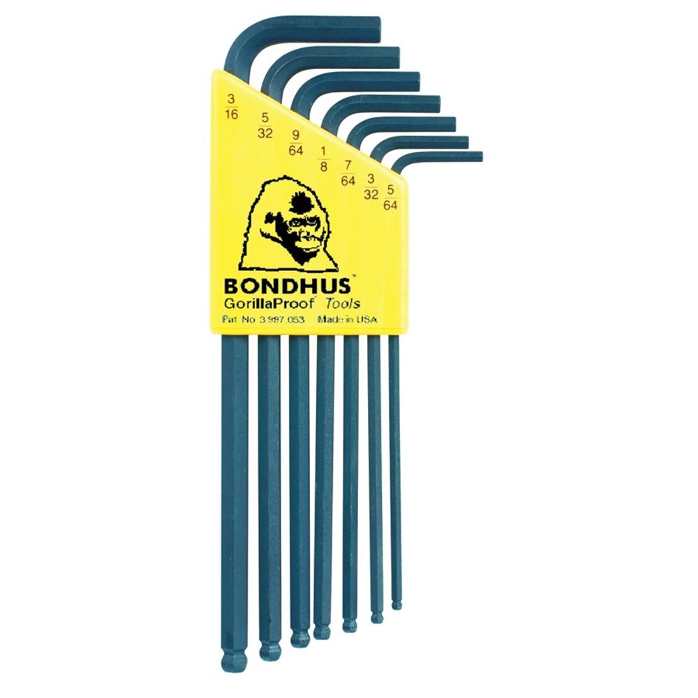 Haakse inbusset 5/64-3/16" lang BLX7 Kogelkop-0