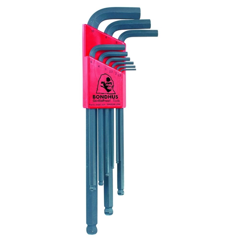 Haakse inbusset 1.5-10mm lang BLX9M Kogelkop-0