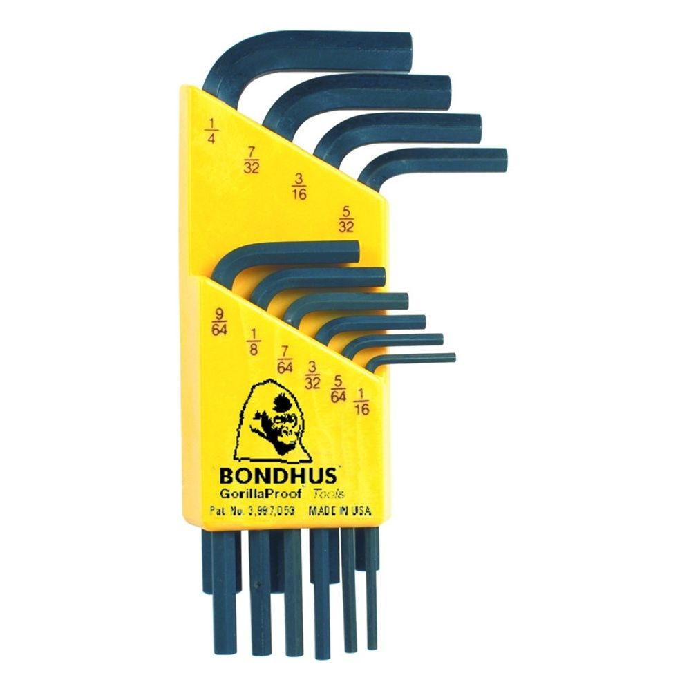 Haakse inbusset 1/16-1/4" kort HLX10S-0