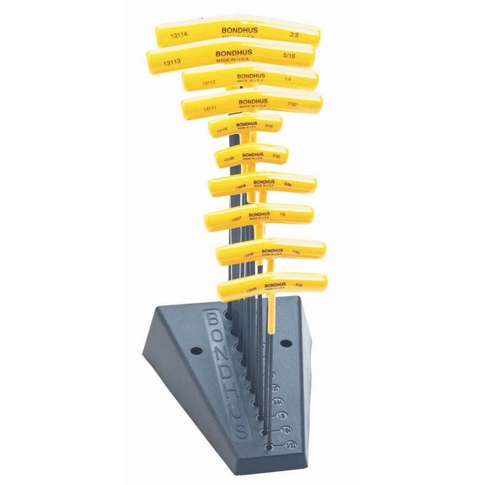 T-greep inbusset 3/32-3/8x152mm HTX10/6S Met kunststof standaard-0