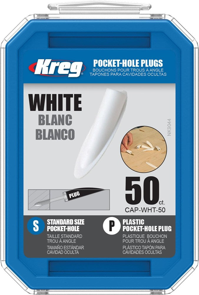 Kunststof Standaard Pocket-Hole pluggen 50 stuks