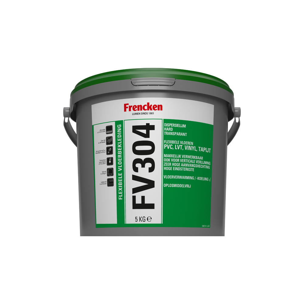 FV304 – PVC, LVT & vinyl lijm Emmer 5 kg (6 EMMERS)