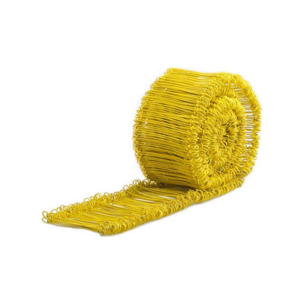 GEEL 160mm x 1000 stuks snelstropper cq drillbinders geplastificeerd