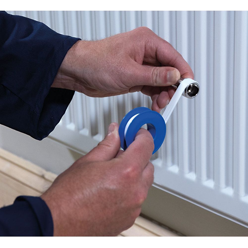 Silverline - Witte PTFE schroefdraad tape, 10 pk. 12 mm x 12 m