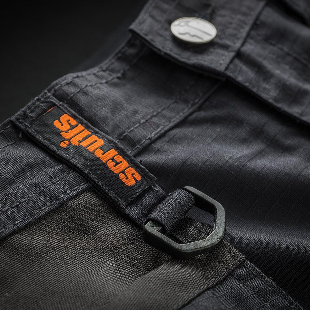 Scruffs - Trade Flex werkshorts, zwart Maat 42