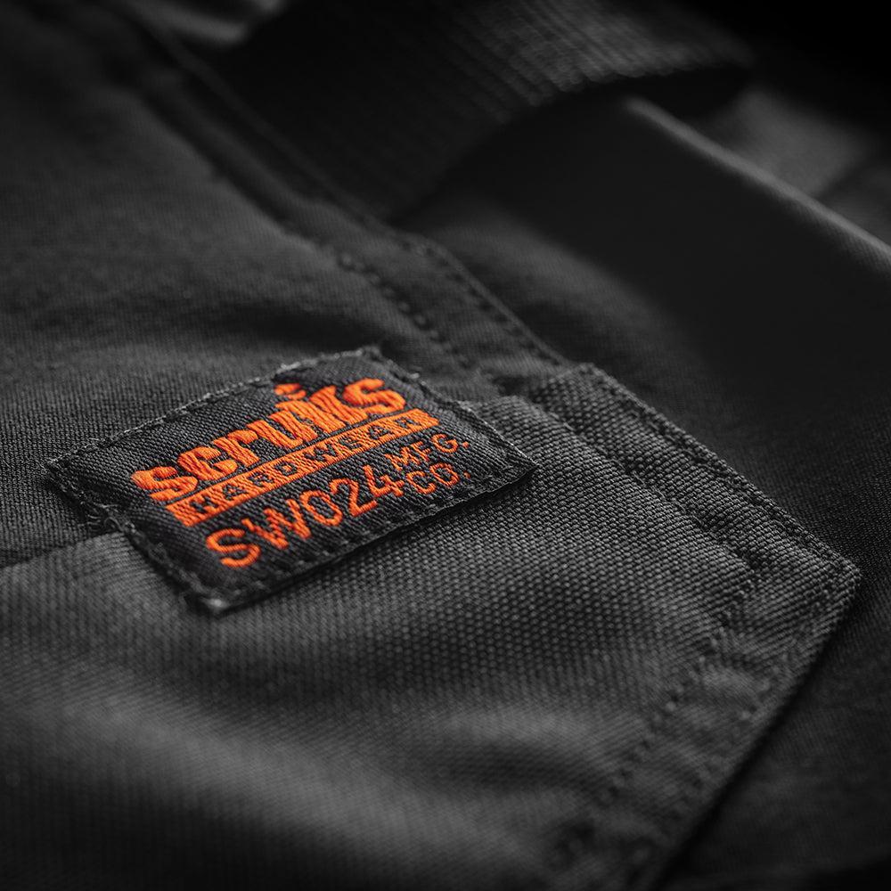 Scruffs - Trade Dames werkshorts met holsterzakken, zwart Maat 36