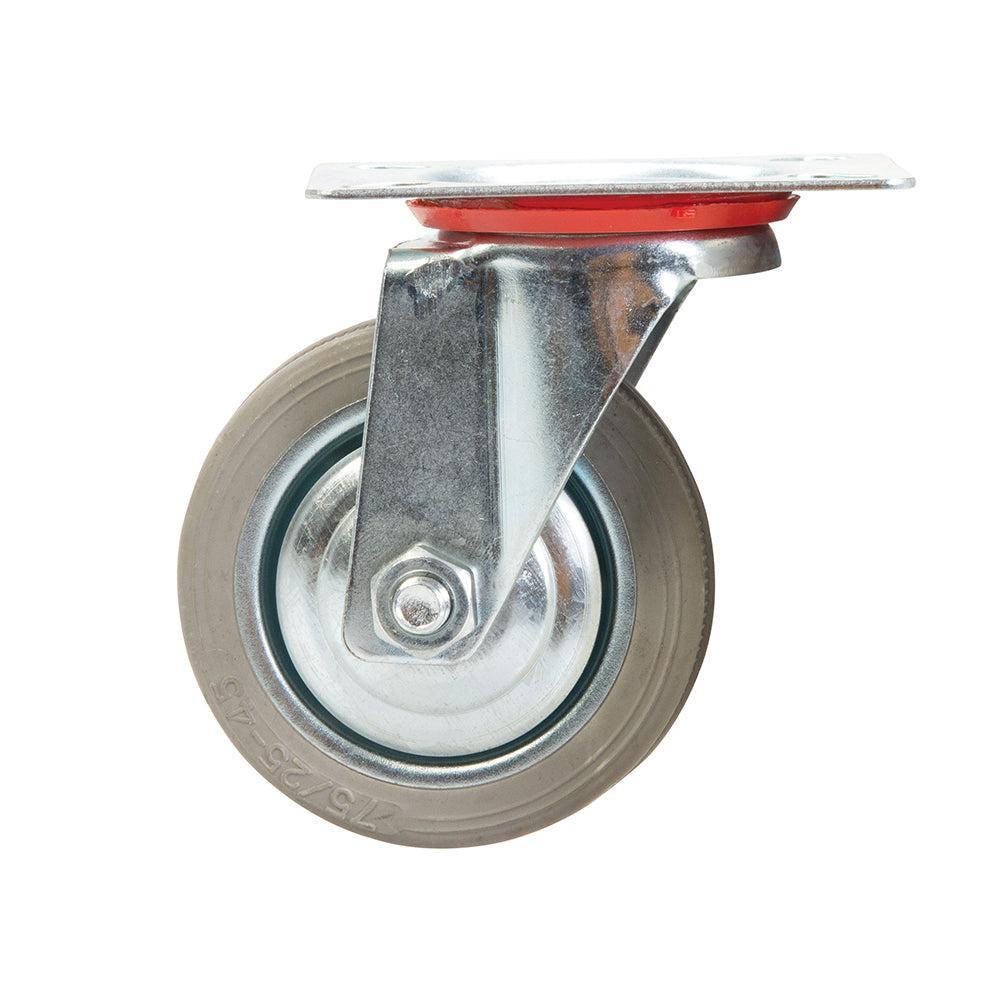 Fixman - Rubberen zwenkwiel 75 mm, 50 kg