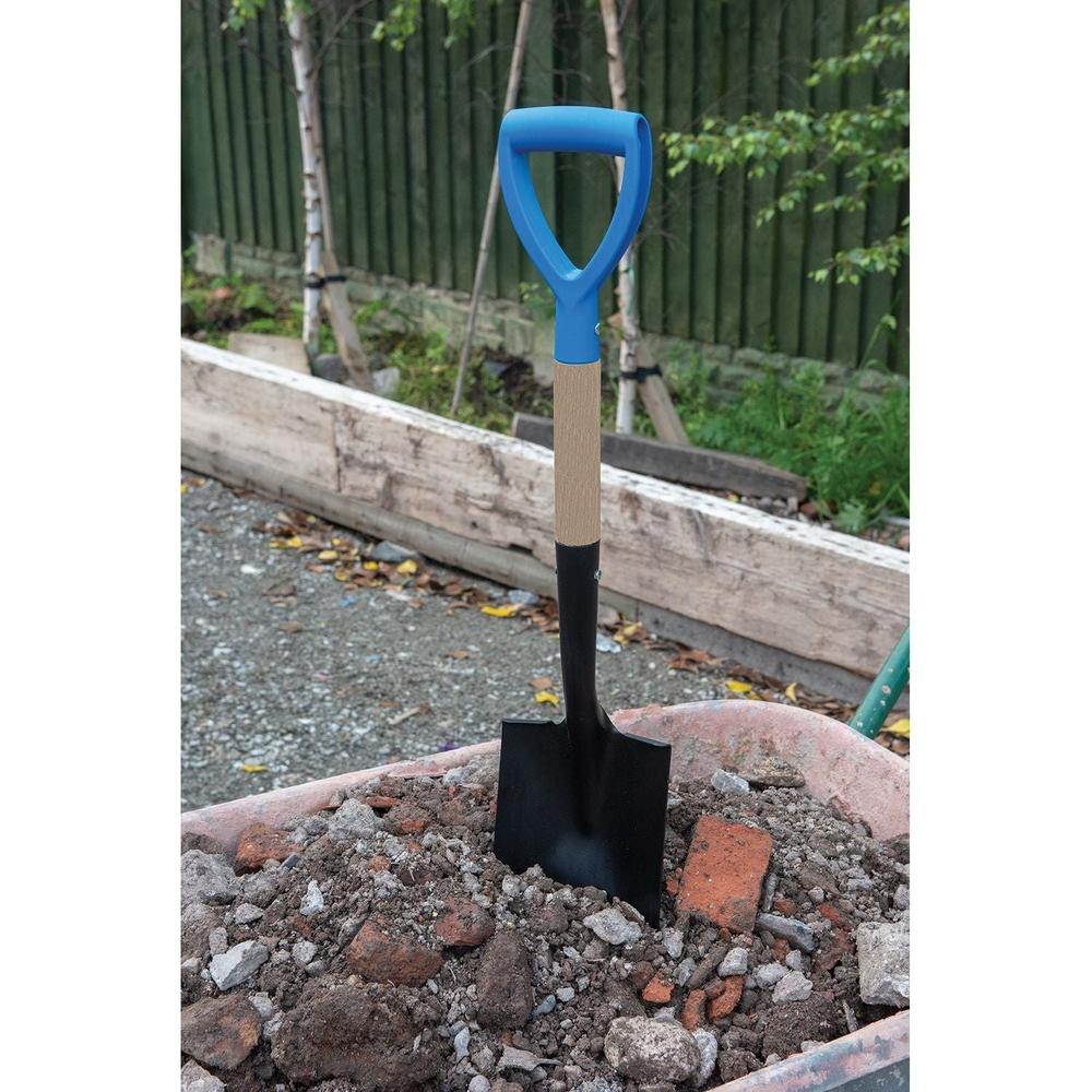 Silverline - Mini spade met vierkante kop en houten schacht 700 mm