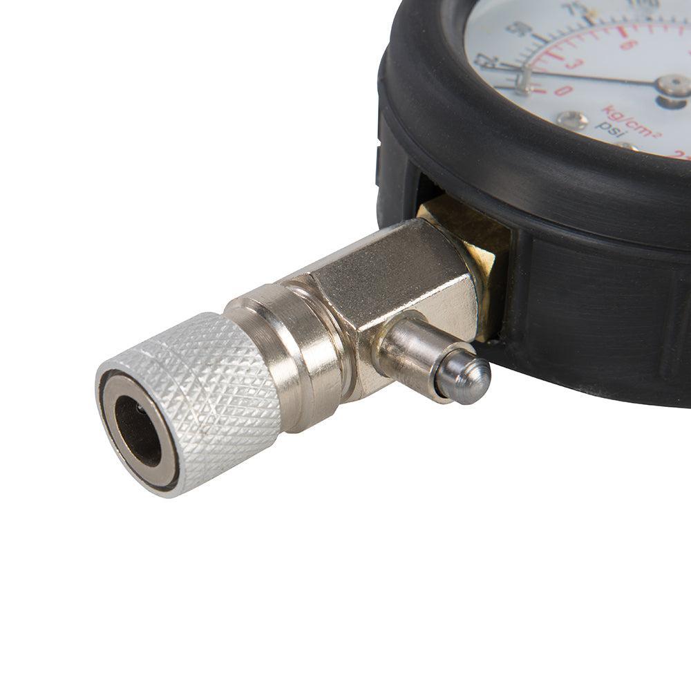 Silverline - 8-delige compressietester set voor benzinemotoren 0 - 300 psi