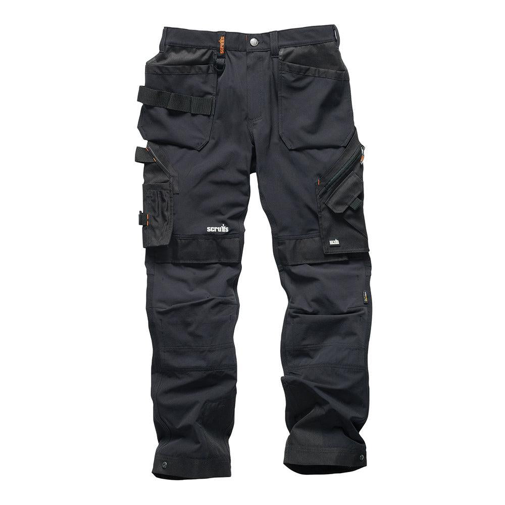 Scruffs - Pro Flex Plus werkbroek met holsterzakken, zwart Maat 46 R