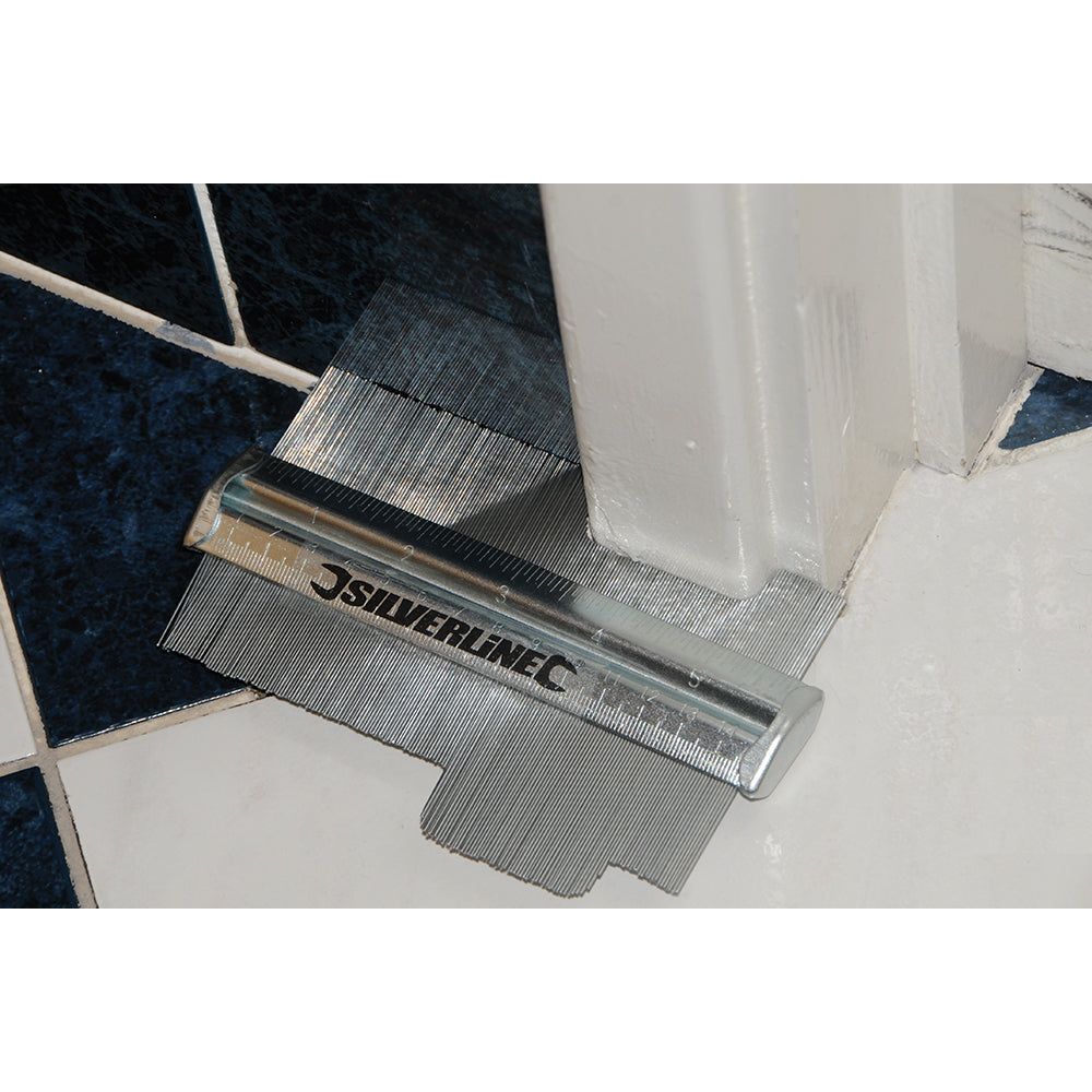 Silverline - Stalen profielaftaster 150 mm