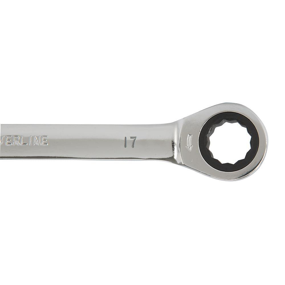 Silverline - 6-delige vaste steek-ringratelsleutel set 8-17mm