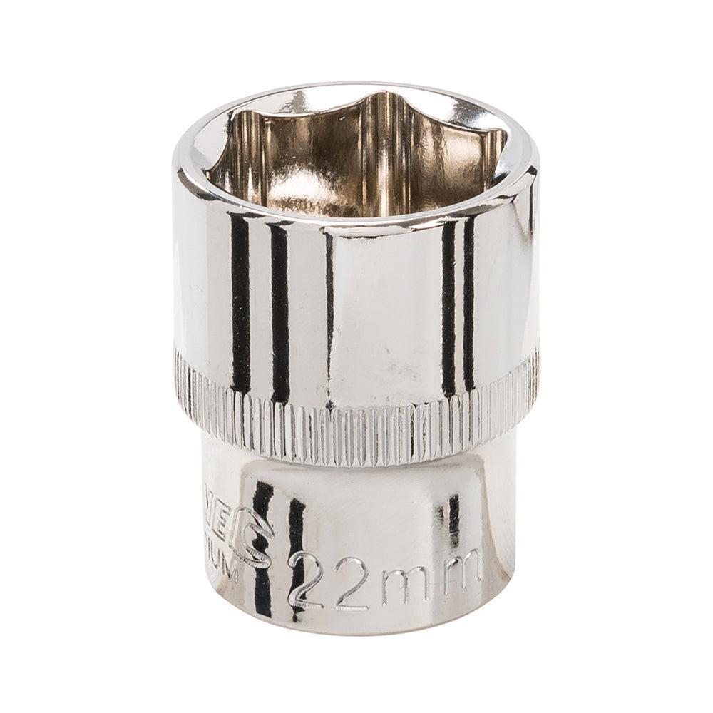 Silverline - Zeskantige 1/2" metrische dop 32mm