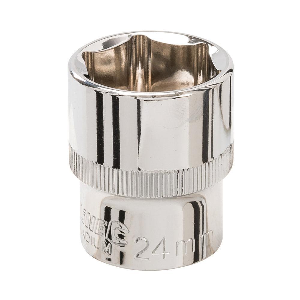 Silverline - Zeskantige 1/2" metrische dop 32mm
