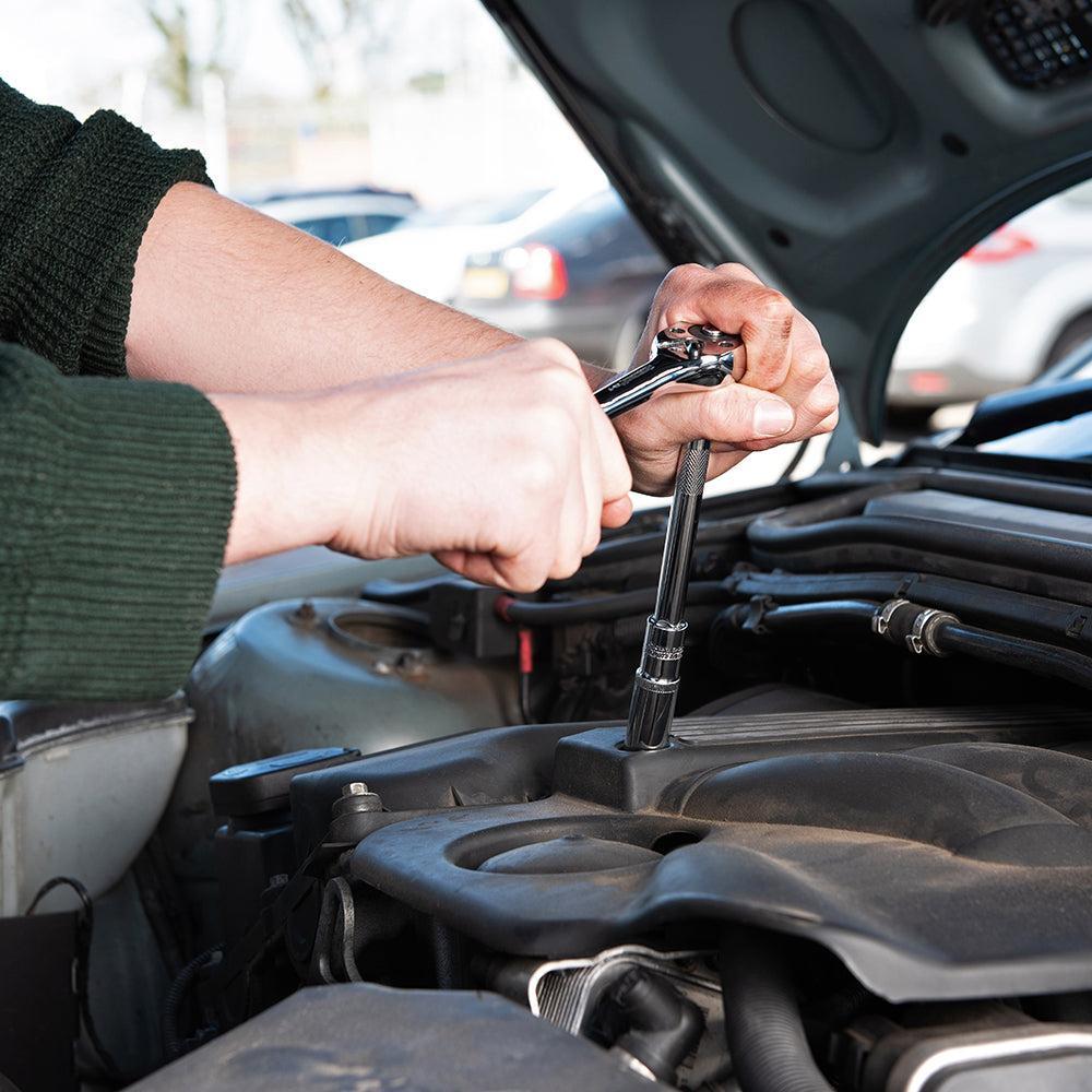 Silverline - Diepe zeskantige 1/2" metrische dop 19mm