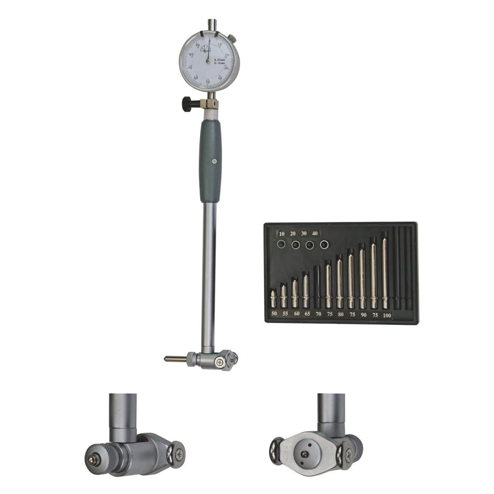 Binnenmicrometer met klok 50-180mm, HM meetkop-0