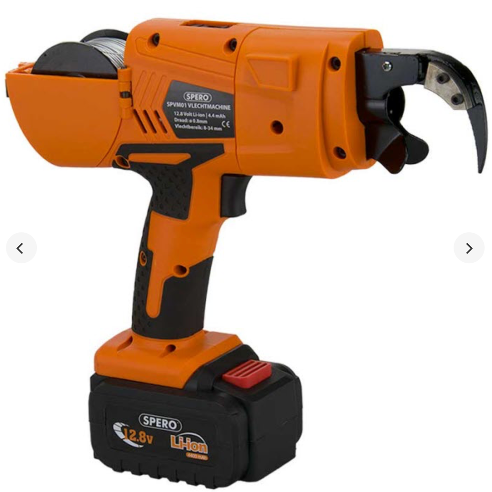 Haakneus accu vlechtmachine TBV Vloerverwarming incl. 2x Li-ion accus, lader, accu-extender, tang & koffer SPVM01B