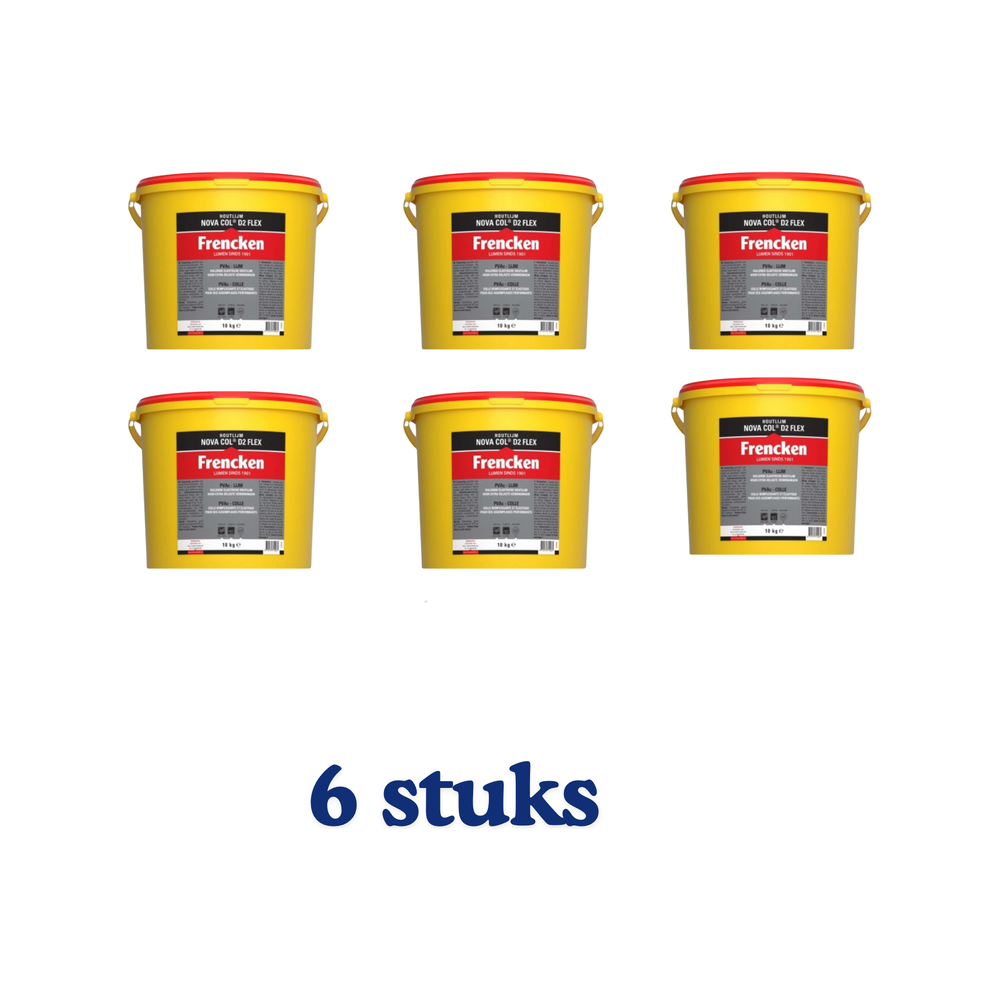Houtlijm NovaCol D2 Flex Emmer 10 kg (6 EMMERS)