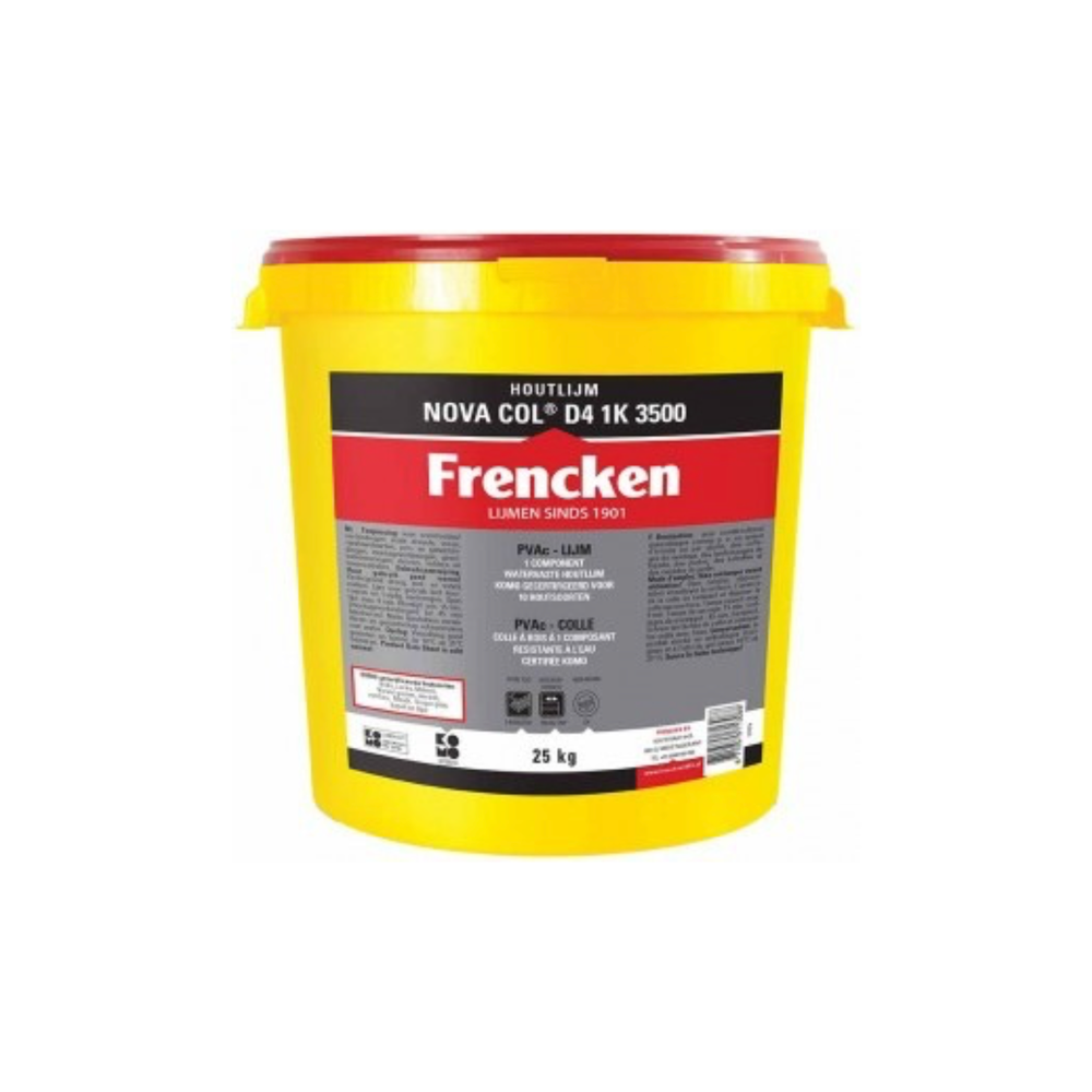 Houtlijm NovaCol D4 1K 3500 Emmer 25 kg (6 EMMERS)