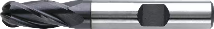 Phantom HSS-E 8% Radiusfrees, 4-snijder DIN 844-B kort, type N, TiAlN