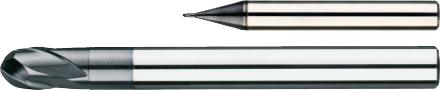 Phantom Volhardmetaal Precisie Radiusfrees, 2-snijder AlTiN-X, HRC 30-65