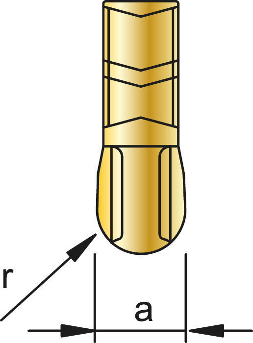 Phantom Hardmetaal Steekplaat radius RXN