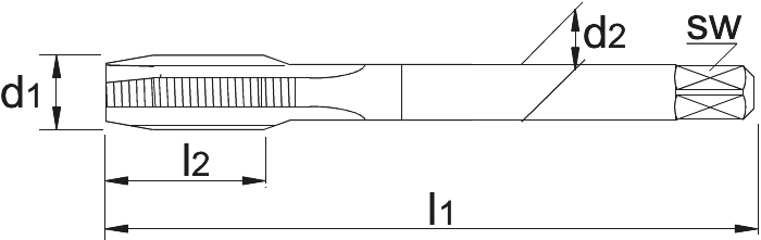 Phantom HSS-E Machinetap DIN 5156 Rp (BSPP) (Serie 25.500)