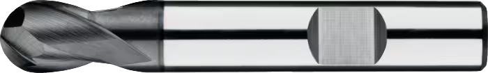 Phantom UNI Volhardmetaal Radiusfrees, 2-snijder DIN 6527-B kort, AlTiN-X